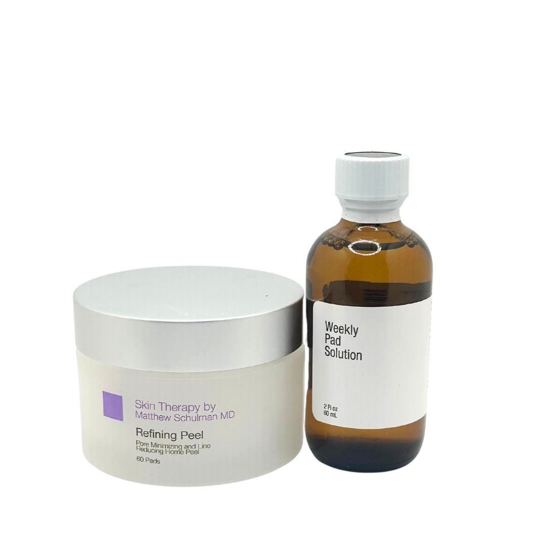 REFINING PEEL weekly pads is a powerful at home peel pad from MSMSSkinTherapy designed for weekly use and more exfoliation than our GLOW Daily Pads.