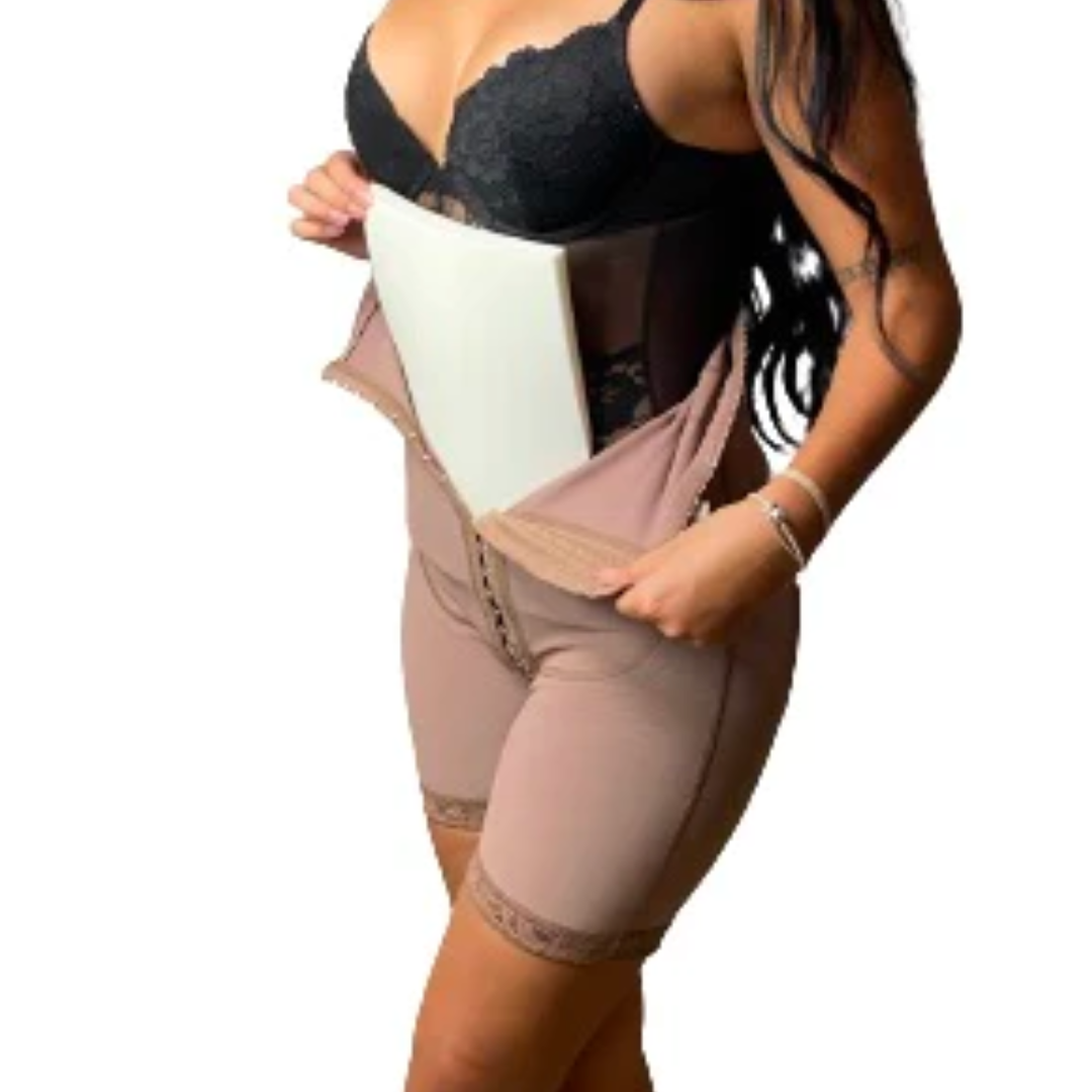 LIPO FOAM can be placed directly under surgical garments to aid in recovery from Liposuction, Tummy Tucks, Brazilian Butt Lifts, and Mommy Makeovers