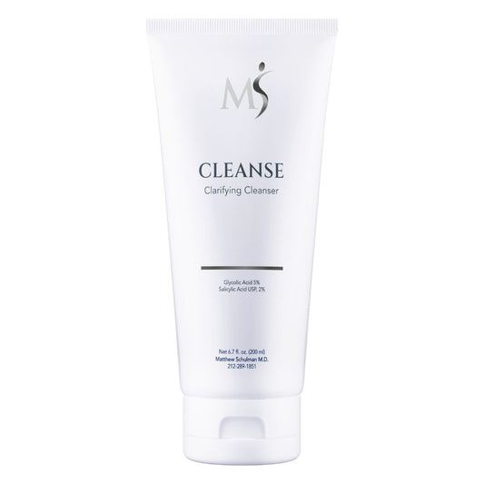 CLEANSE medicated cleanser with glycolic acid and salicylic acid for oily or acne skin from MSMDSkinTherapy