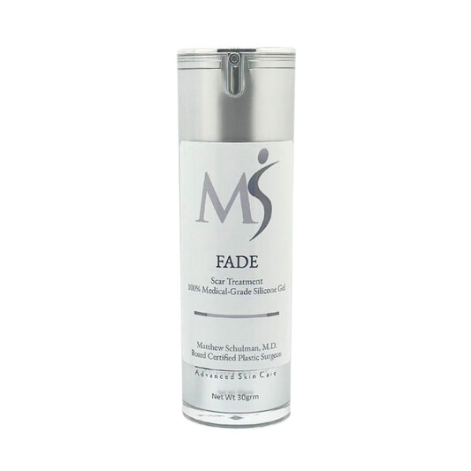 FADE Silicone ScarGel from MSMD Skin Therapy for reducing the appearance of scars.