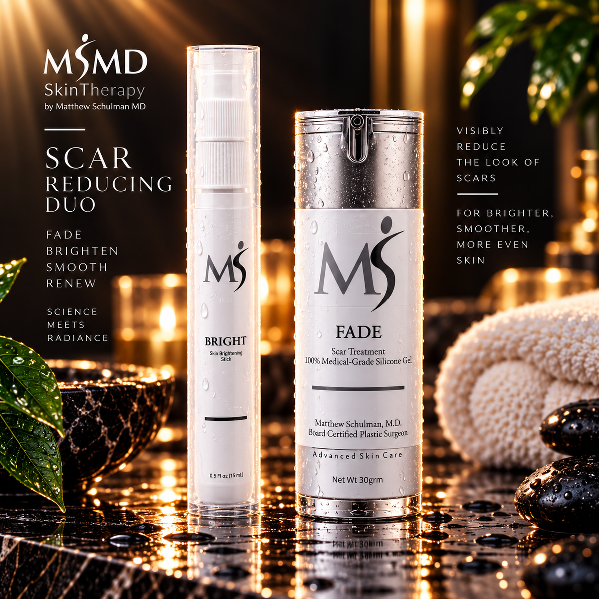 Scar Reducing Duo | Silicone Scar Gel & Discoloration Treatment